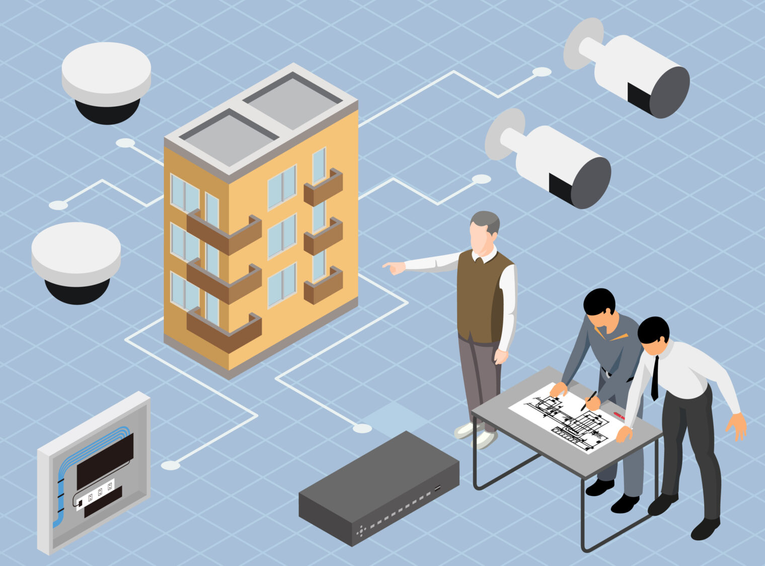 インターネットで防犯対策／アパート・マンションの遠隔監視システム